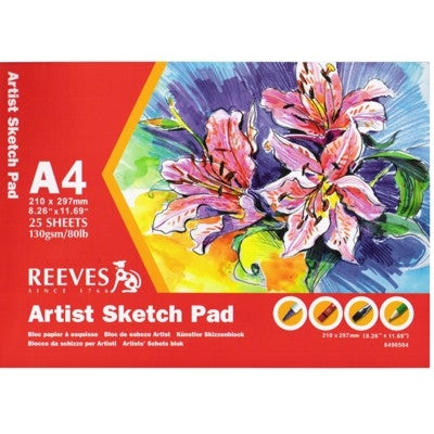 Bloco Para Esboço Sketch Reeves A4 130g/m²